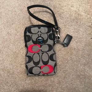 Coach phone wristlet
